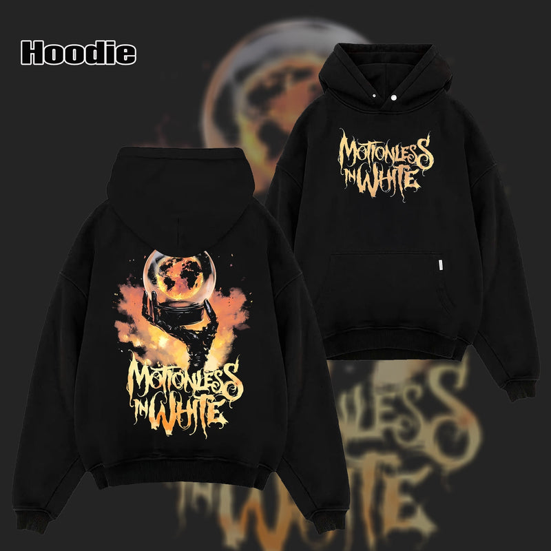 Retro Motionless In White Scoring The End Of The World T-shirt , MIW T-Shirt & Hoodie