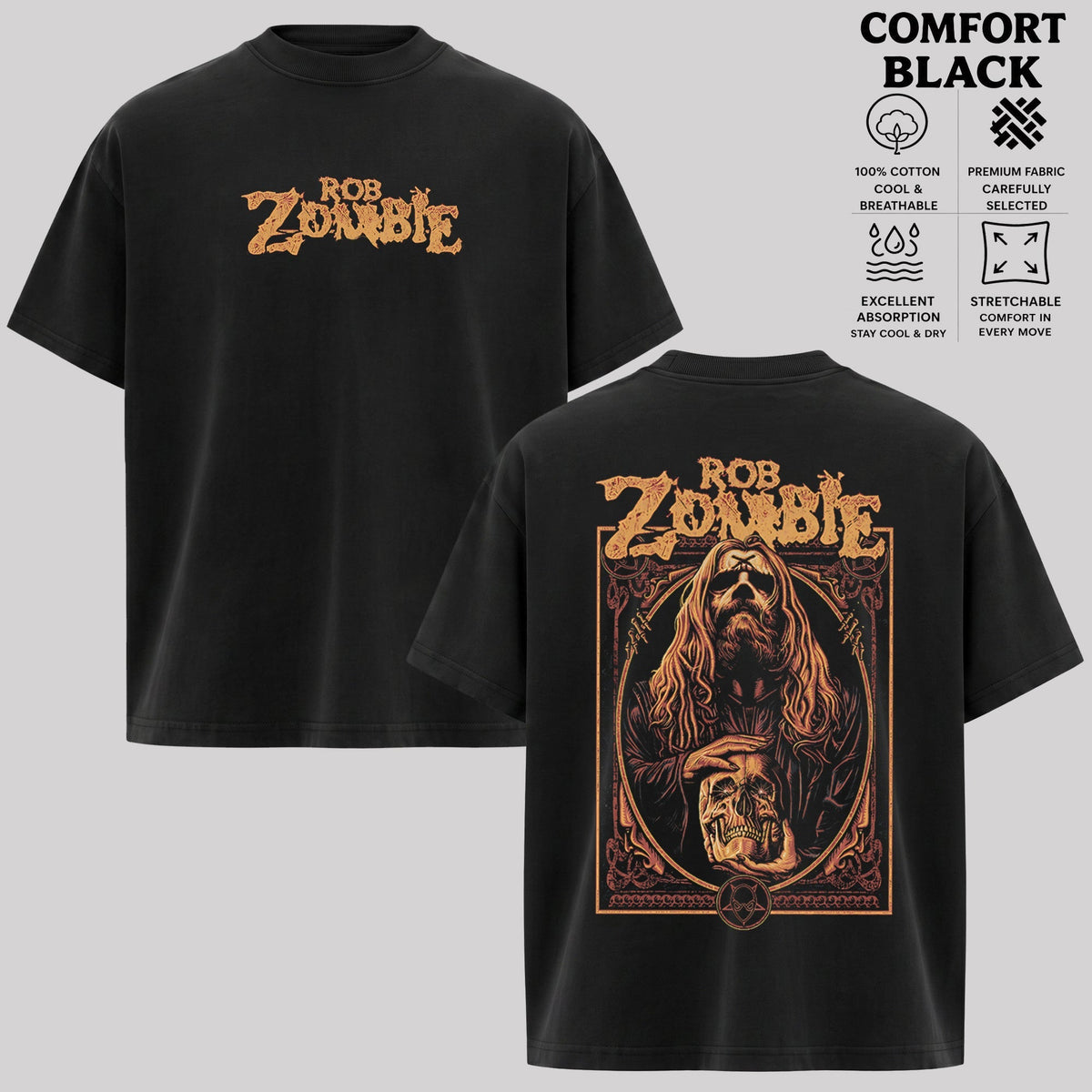 Vintage Rob Zombie Warlock graphic t-shirt & Hoodie