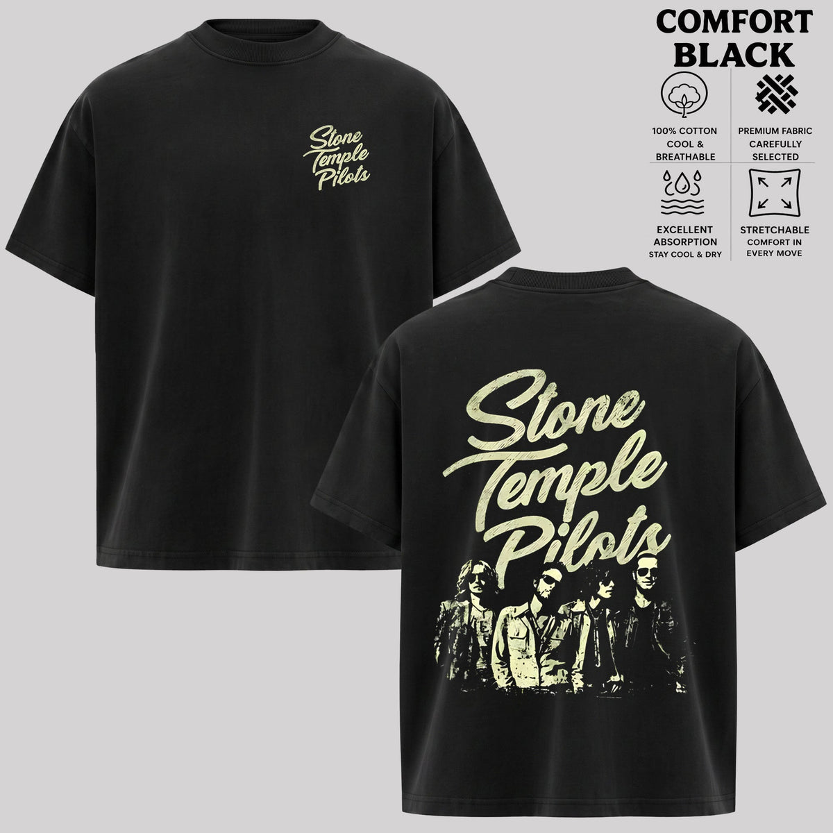 Stone Temple Pilots Band Shirt, Grunge Rock Tee
