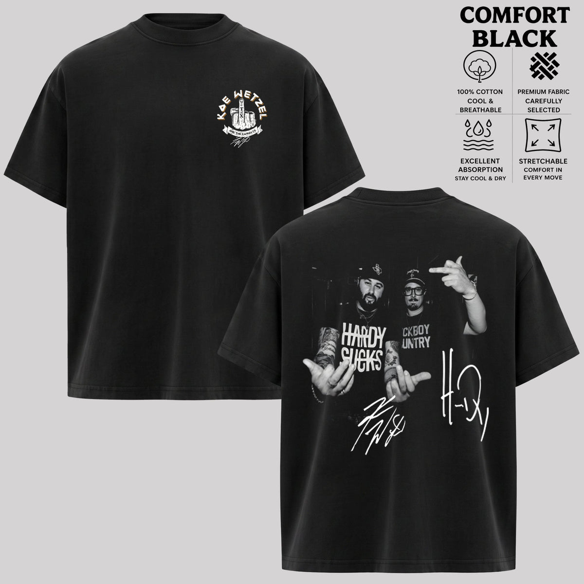 New Rare Hardy And Koe Wetzel Shirt & Hoodie