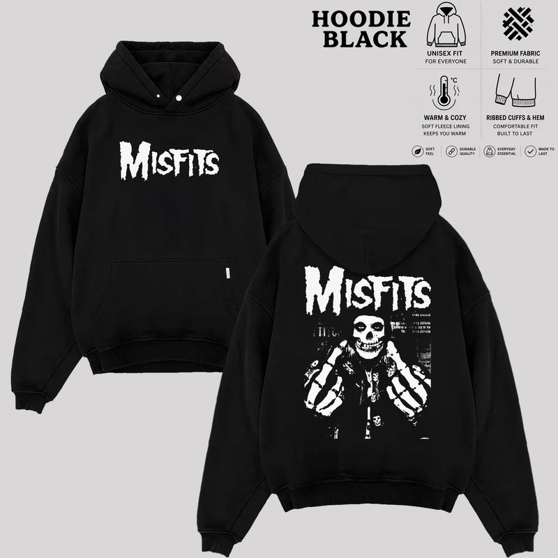 Vintage Misfits Band Shirt & Hoodie, Punk Rock Graphic Tee