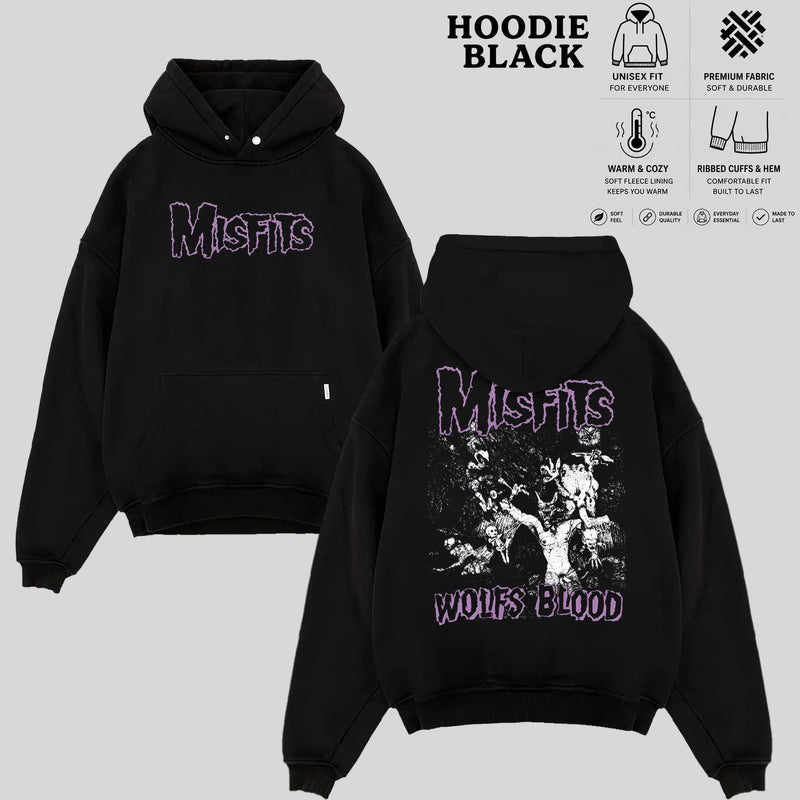 Vintage Misfits Band Shirt & Hoodie, Punk Rock Graphic Tee