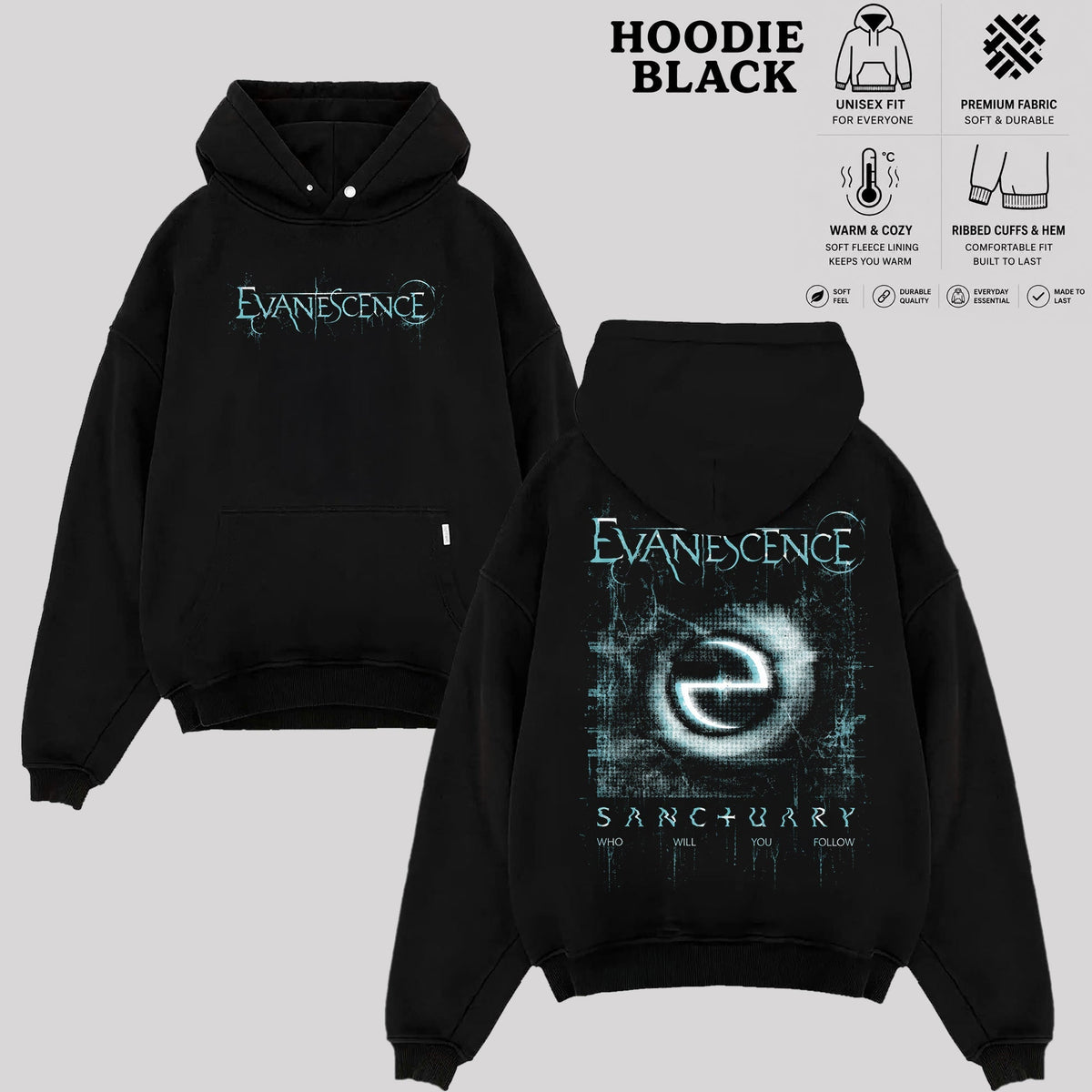 Evanescence Graphic T-Shirt & Hoodie