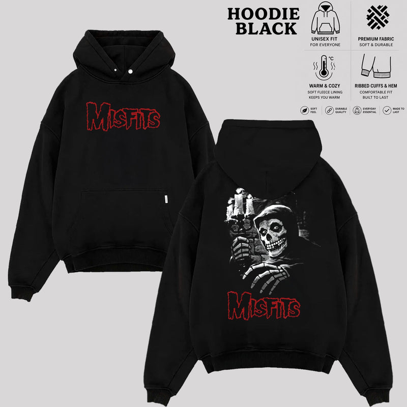 Vintage Misfits Band Shirt & Hoodie, Punk Rock Graphic Tee