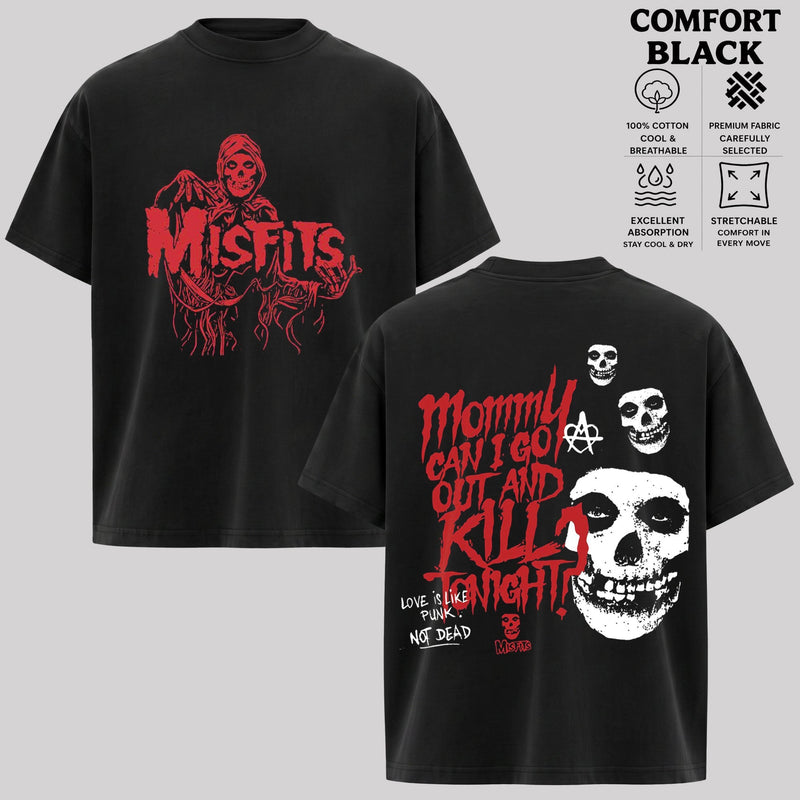 Vintage Misfits Band Shirt & Hoodie, Punk Rock Graphic Tee