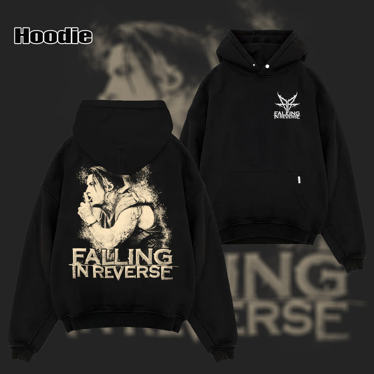 Ronnie Radke Falling In Reverse Black Tshirt & hoodie