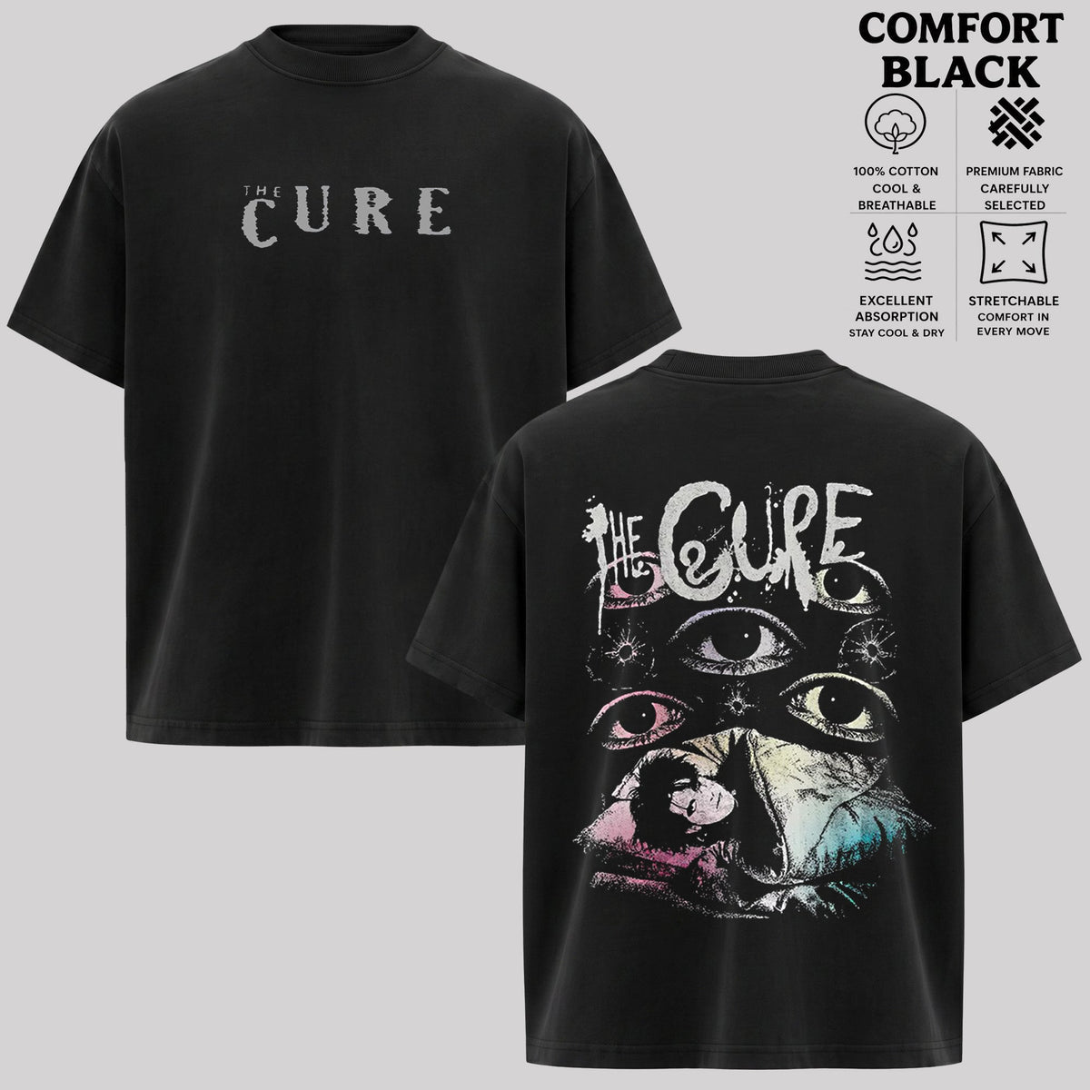 Vintage The Cure Shirt, Alternative Rock Tee