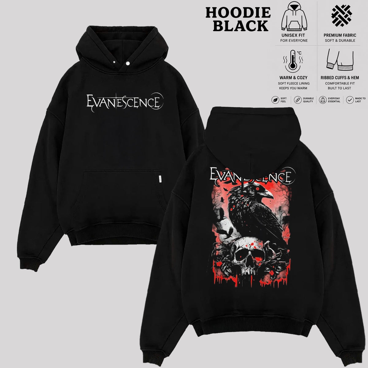 Evanescence Graphic T-Shirt & Hoodie