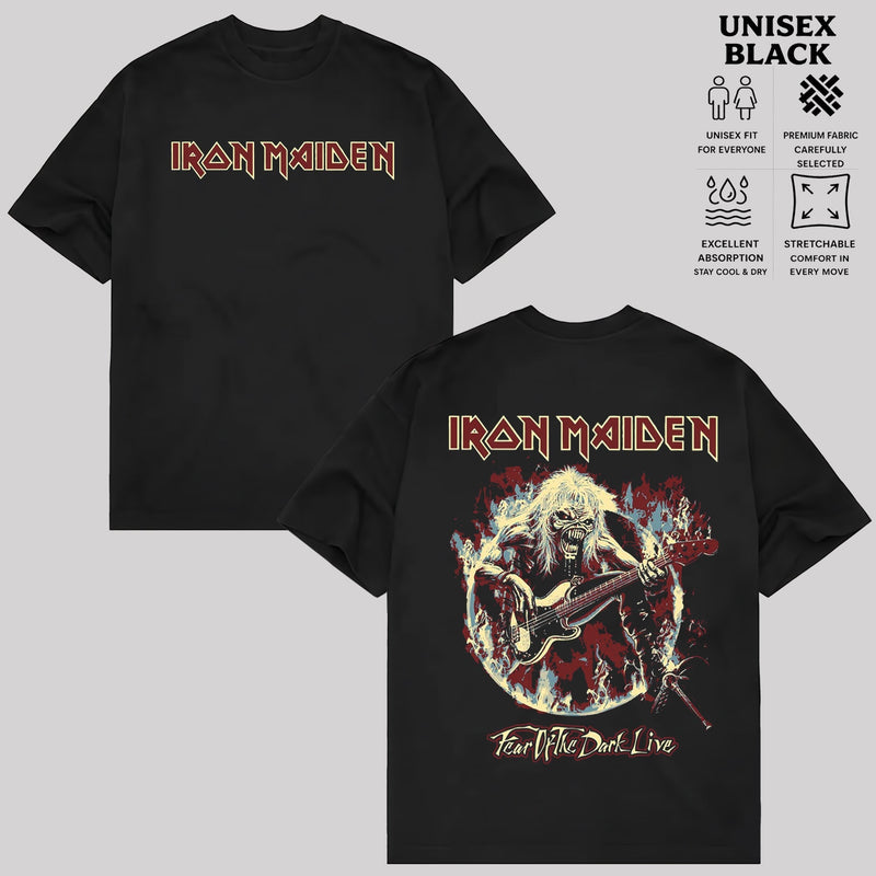 Iron Maiden T-Shirt, Vintage Heavy Metal Band Shirt, Retro Rock Music Graphic Tee