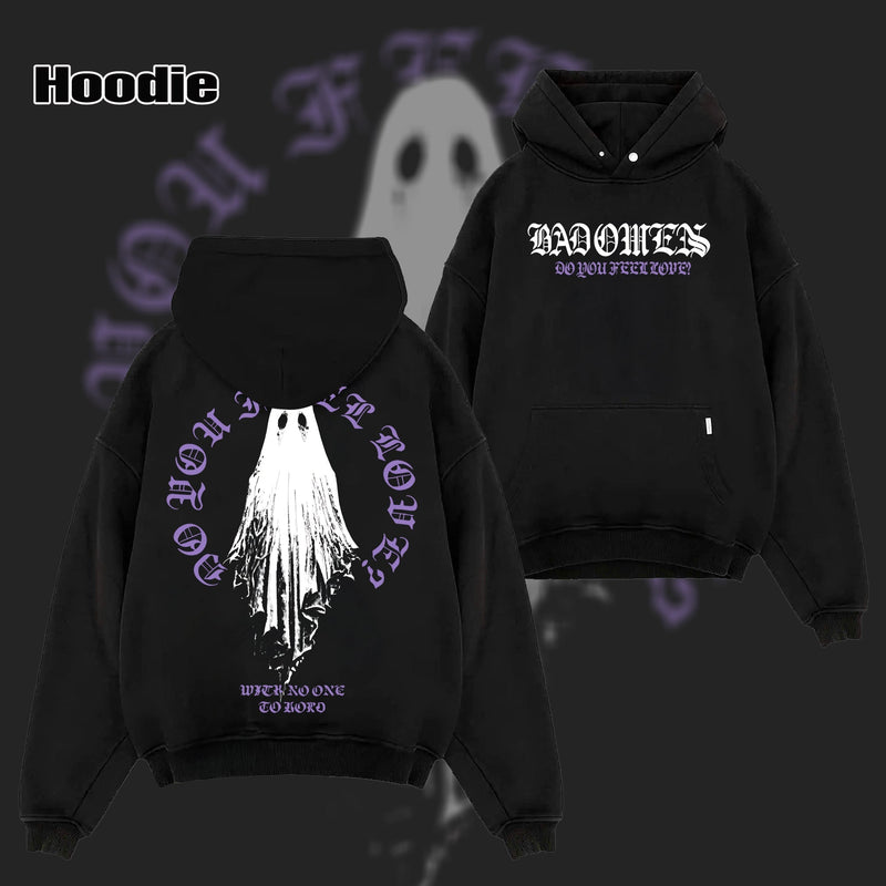 Retro Bad Omens Ghost Do You Feel Love T Shirt & Hoodie